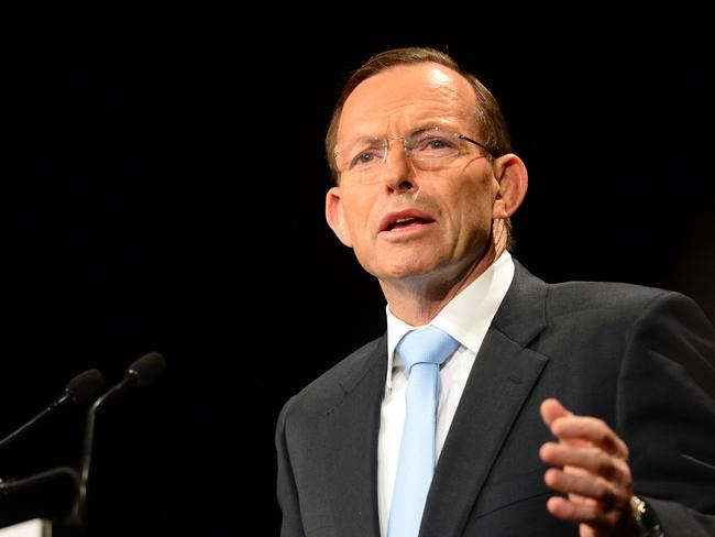 PM Tony Abbott delivering a speech at the BCA annual dinner. Photo Jeremy Piper