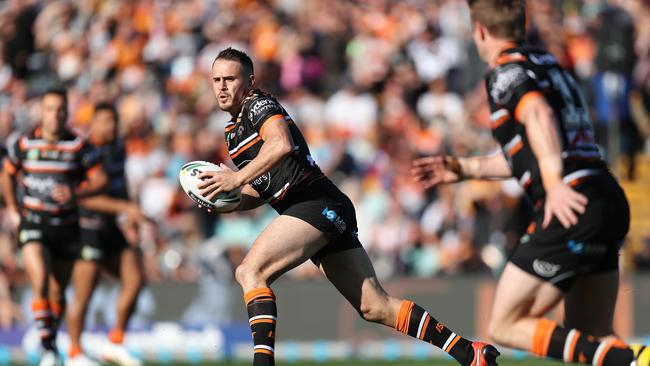 Injury cruelled Josh Reynolds’ first season at the Tigers. Picture: Brett Costello