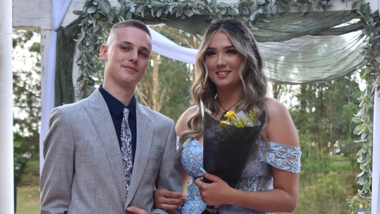 Chloe Leat and Ryan Callaway at the Gympie State High School Formal 2022.