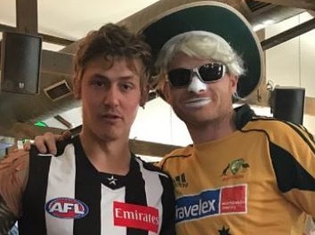 Harry Perryman (left) and Heath Shaw in 2017. Picture: Instagram