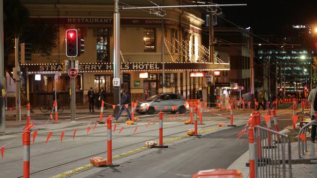 Trams will begin night-testing in the next two weeks. Picture: Christian Gilles