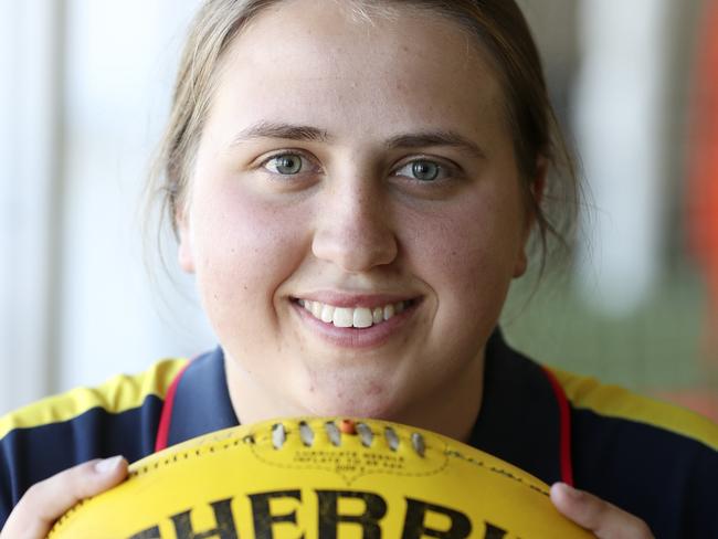 AFLW - Adelaide Crows Draft picks at West Lakes. Chelsea Biddell .Picture SARAH REED