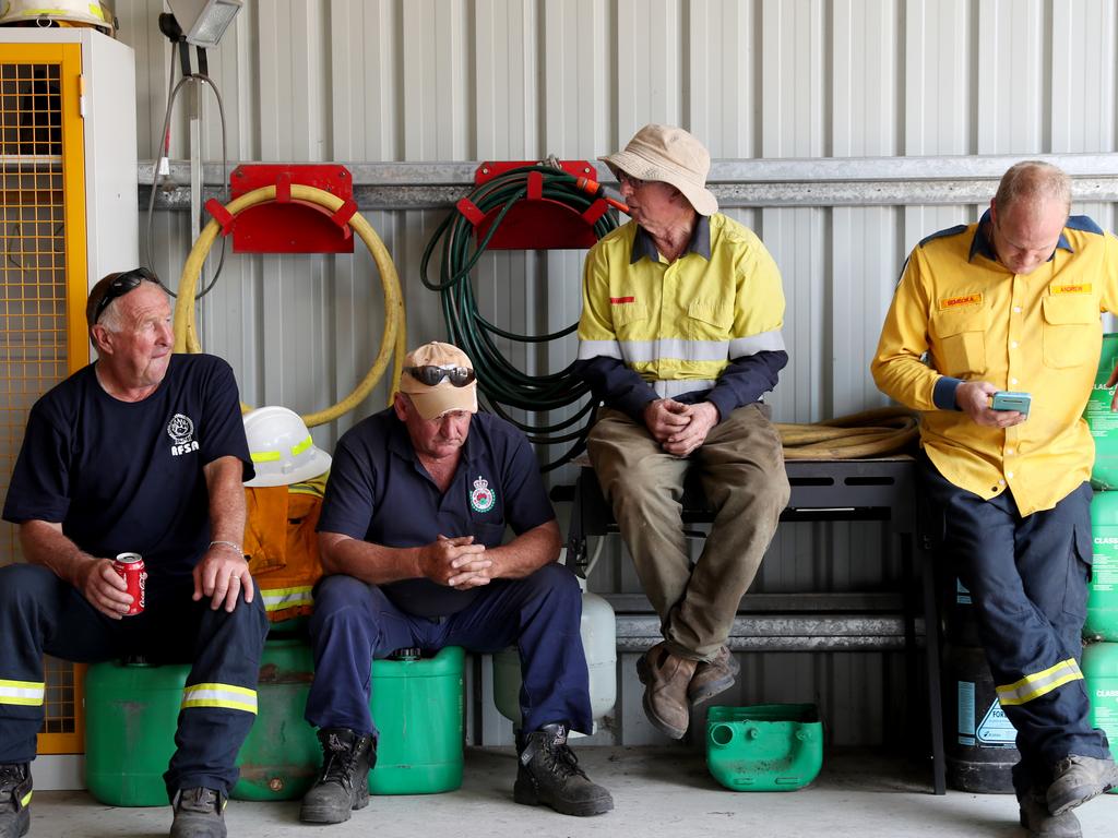 Bemboka RFS volunteers fought the Werri Berri fire. Picture: Jonathan Ng