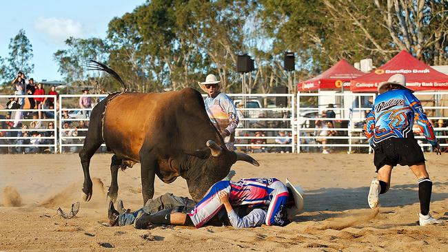 The photo was taken by John Todd at the Calliope Rodeo on Saturday. Picture: John Todd ImageBox Sports Photography