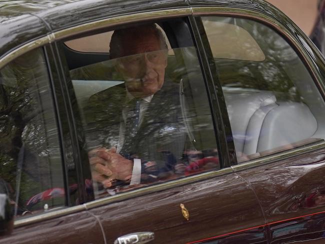 King Charles III leaves Clarence House ahead of his coronation ceremony. Picture: James Manning/PA Wire