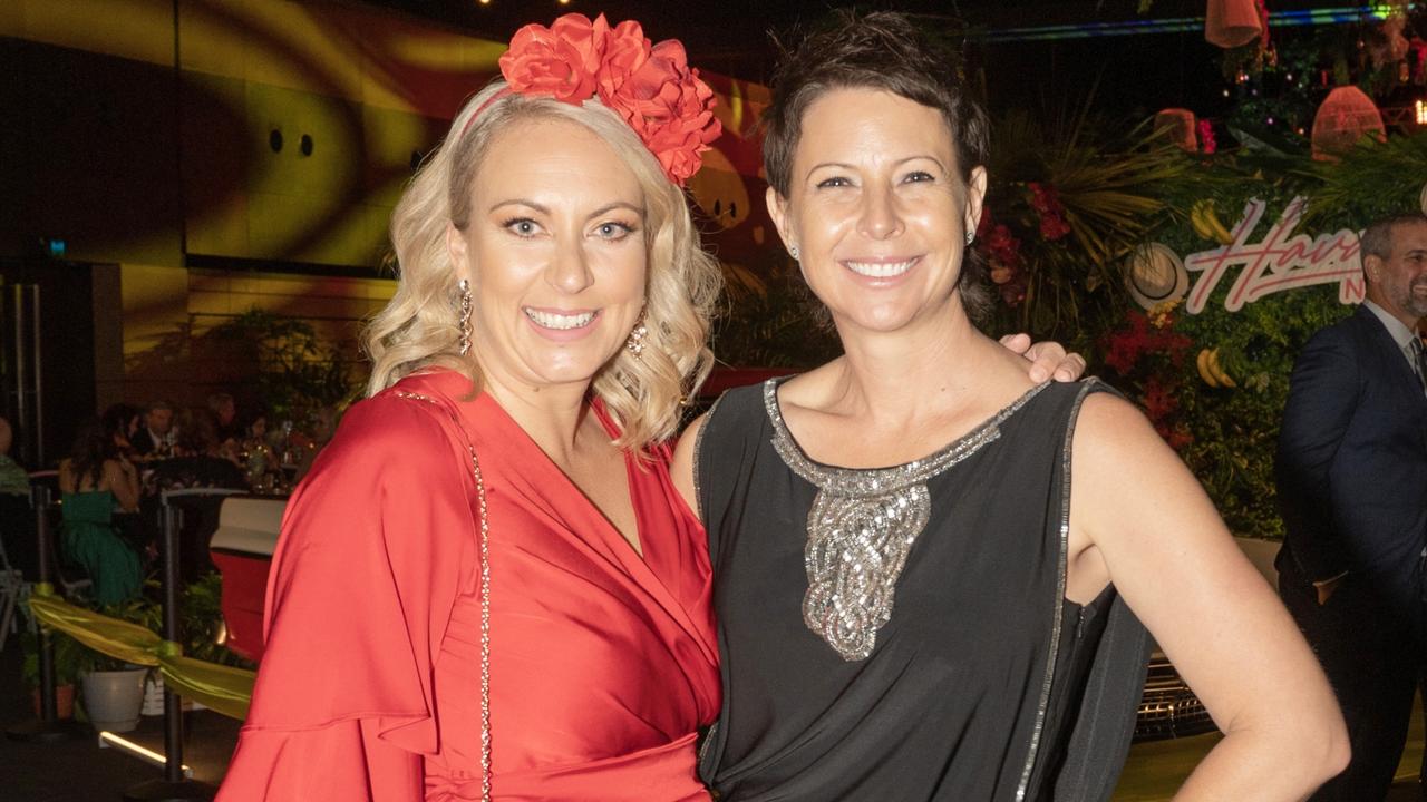 Emily Grigg and Councillor Michelle Green (right) at Mackay Mayors Charity Ball. May 2023. Picture: Michaela Harlow