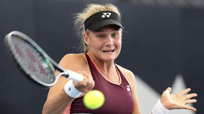 Dayana Yastremska on Centre Court. Picture: Sarah Reed