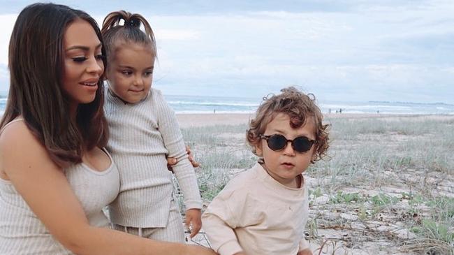 Emilee Hembrow is mum to two children, Aaliyah Snow, 4 and one-year-old Gabriel Storm. Picture: Instagram