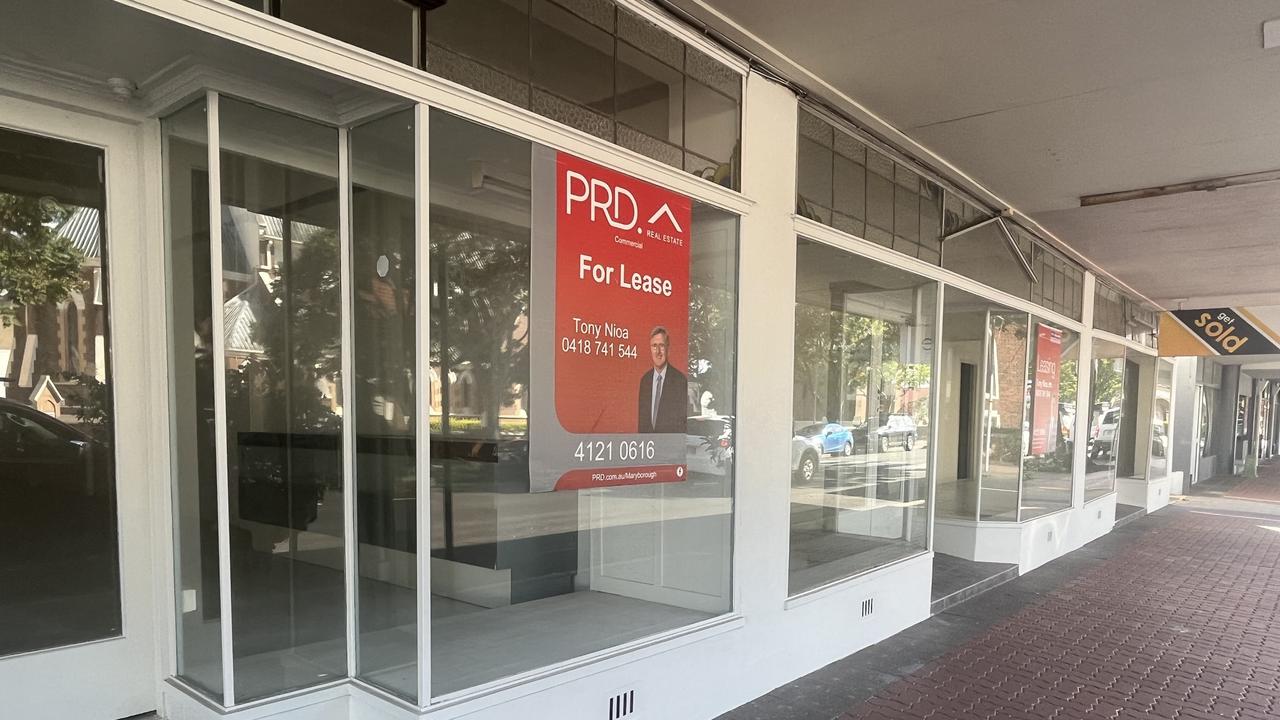 An empty shop in Maryborough.