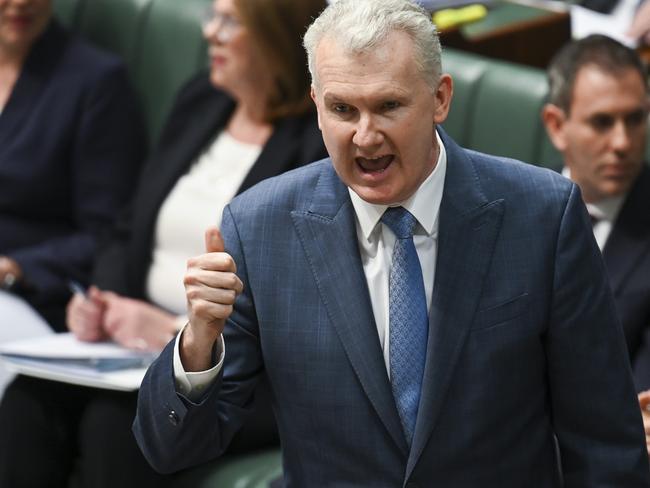 CANBERRA, AUSTRALIA, NewsWire Photos. SEPTEMBER 4, 2023: Leader of the House, Employment and Workplace Relations and Arts Tony Burke during Question Time in the House of Representatives at Parliament House in Canberra. Picture: NCA NewsWire / Martin Ollman