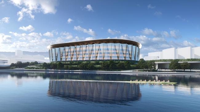 An artist impression of the proposed new stadium. Picture: Supplied