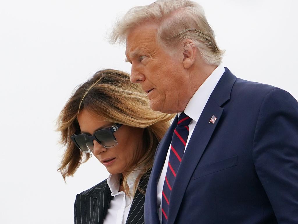 Trump and Melania arrive for the first debate earlier this week. Picture: MANDEL NGAN / AFP.