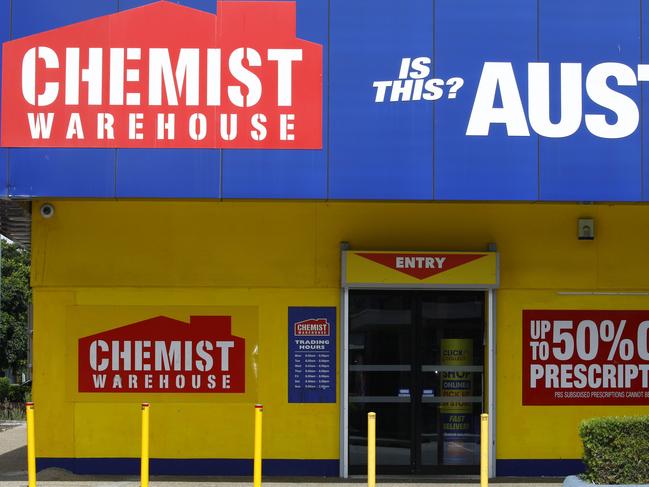 BRISBANE, AUSTRALIA - NewsWire Photos JANUARY 20, 2023: General views and stock images of retail outlets. Shown is a Chemist Warehouse. Picture: NCA NewsWire/Tertius Pickard