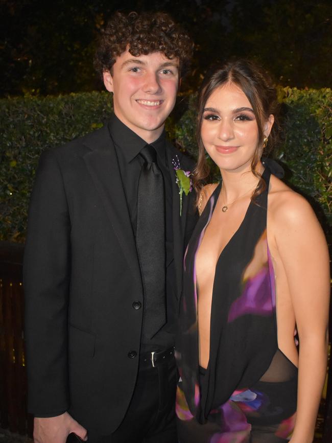 Eirini Tyrologou and Alex McDonald at Queensland Academies Creative Industries formal.