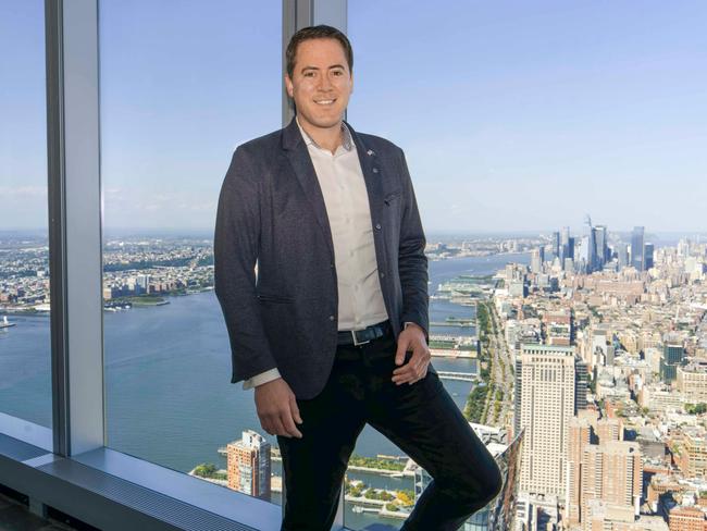 Scale Facilitation founder David Collard in the One World Trade Center office. Pic Abby Holden