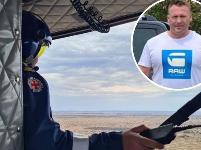 An RACQ CQ Rescue crew joined the search for a missing man Jamie Williamson, last seen in the Clermont area on October 21. Picture: RACQ CQ Rescue