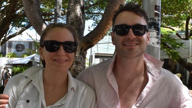 Catalina and Chris Monson who were married in the Noosa Woods on March 3. Picture: Letea Cavander