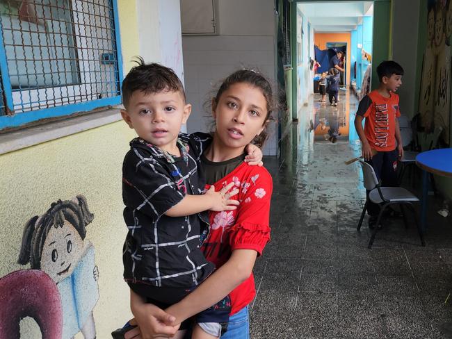 Many children and their families were displaced to UNRWA schools in the Gaza Strip after their homes were destroyed. In these challenging times, the children of Gaza persist in looking after and offering support to each other.MUST CREDIT UNICEF