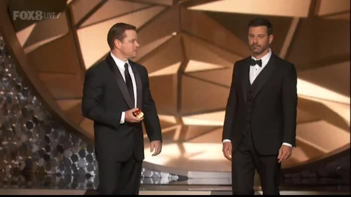 Matt Damon roasts Jimmy Kimmel at the Emmys