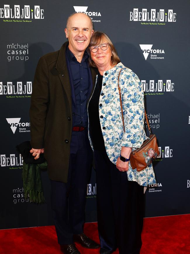 Comedian Tom Gleisner and wife Mary Muirhead. Picture: Mark Stewart