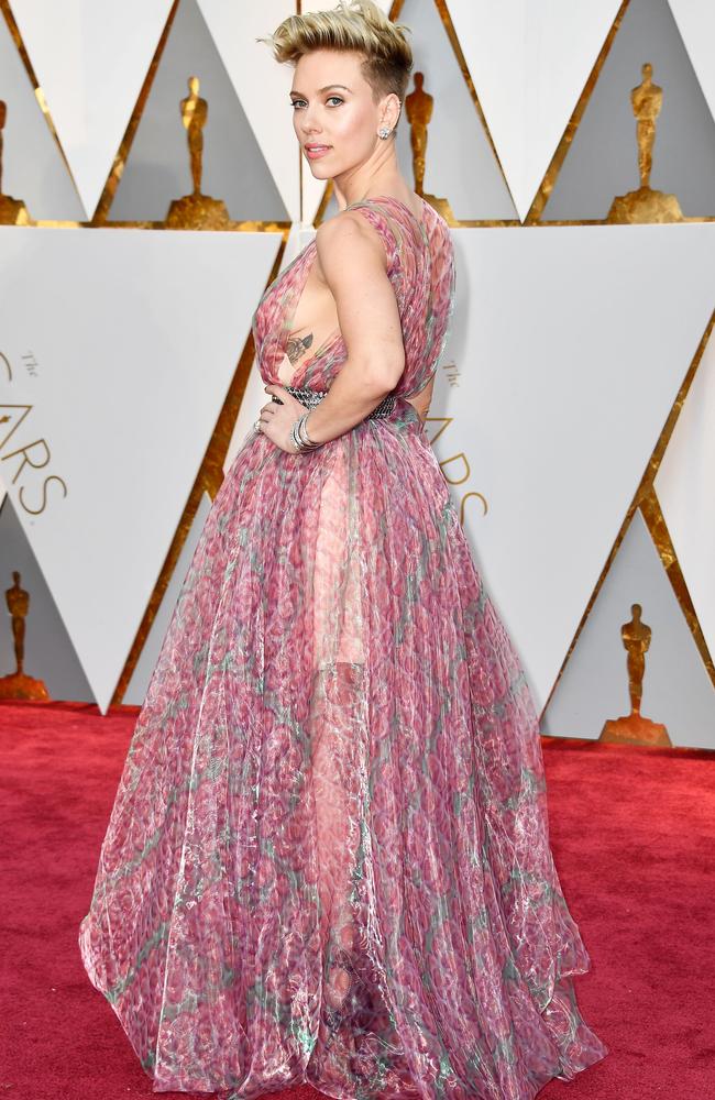 Scarlett Johansson attends the 89th Annual Academy Awards at Hollywood &amp; Highland Center on February 26, 2017 in Hollywood, California. Picture: Frazer Harrison/Getty Images/AFP