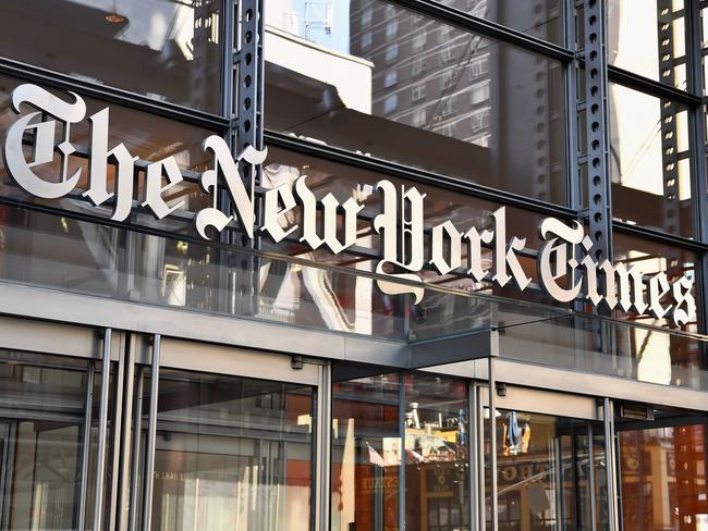 The New York Times building in New York.