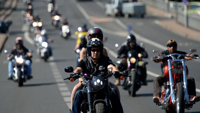 Harley Davidson enthusiasts. Pic: AFP