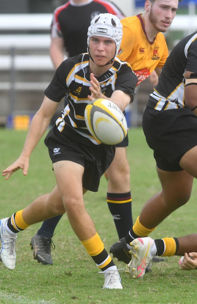 QLD Rugby Union State Championships (17-18 years boys) at the Townsville Sports Precinct. Saturday May 24. Wide Bay against Capricorn. Picture: Evan Morgan