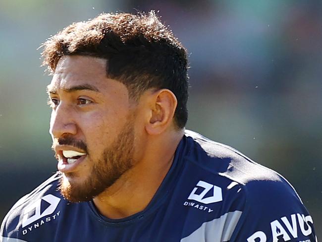 QUEANBEYAN, AUSTRALIA - FEBRUARY 25: Jason Taumalolo of the Cowboys in action  during the NRL Pre-season challenge match between Canberra Raiders and North Queensland Cowboys at Seiffert Oval on February 25, 2024 in Queanbeyan, Australia. (Photo by Mark Nolan/Getty Images)