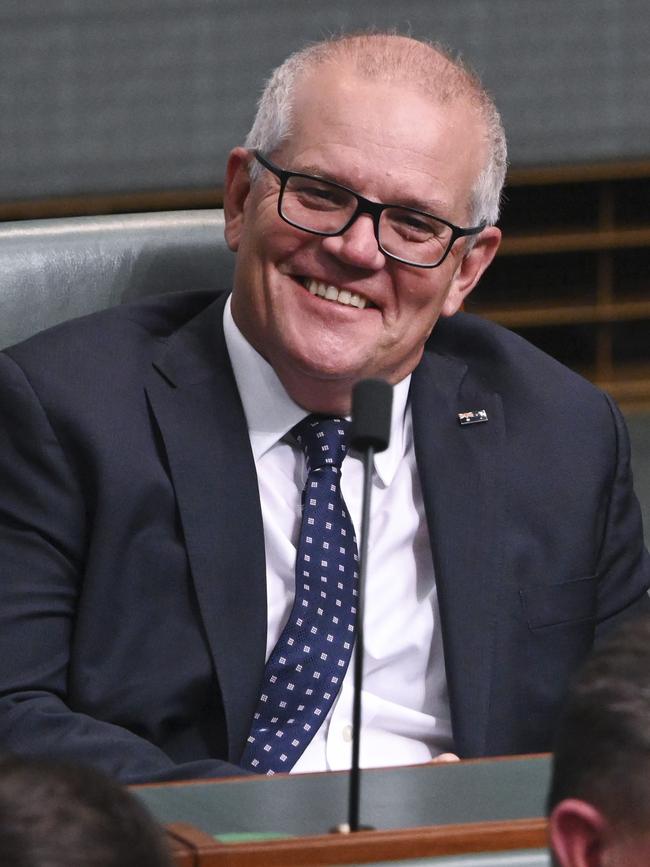 Former PM Scott Morrison will leave parliament at the end of February. Picture: Martin Ollman