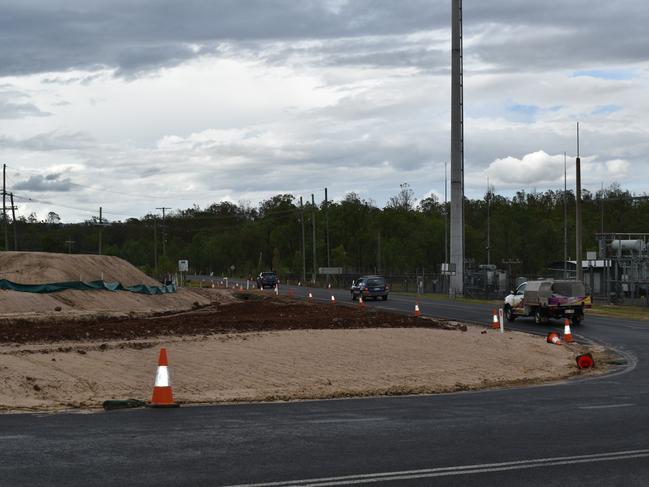 Intersection upgrades commence at Postmans Ridge. Photo: Hugh Suffell.