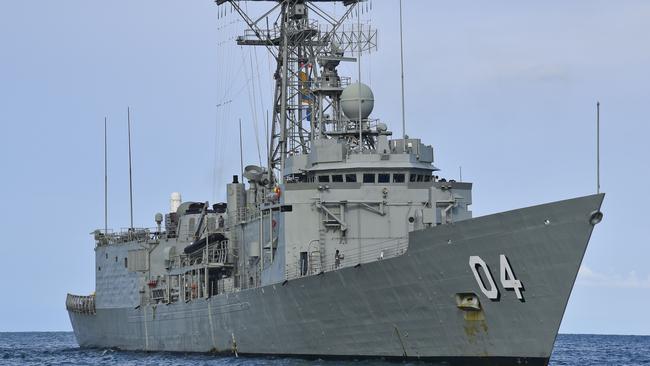 HMAS Darwin (AAP Image/Lucy Hughes Jones)