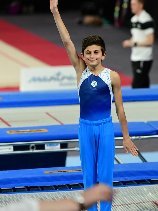 Nicolas is the youngest NSW trampoline gymnast competing in the international youth division.