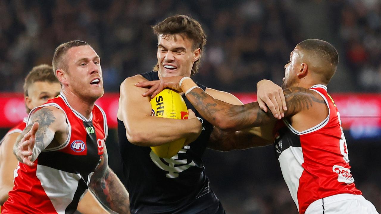 Lachlan Cowan headlined Tasmania’s draft haul last year. Picture: Dylan Burns/AFL Photos via Getty Images