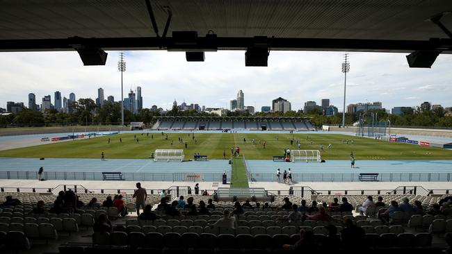 South Melbourne FC calls Lakeside Stadium home, but Western United has thrown a spanner in the works. Picture: Mark Dadswell / AAP