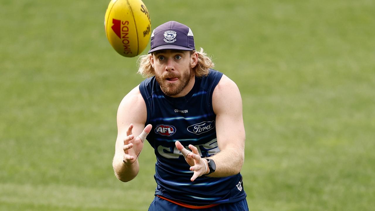 Cameron Guthrie will be hoping to put his injury battles behind him with a return to VFL footy close. Picture: Michael Willson/AFL Photos via Getty Images
