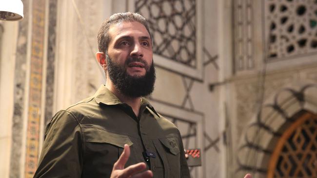 Hayat Tahrir al-Sham leader Ahmed al-Sharaa. Picture: AFP