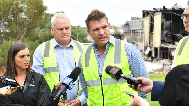 Thomas Foods International chief executive Darren Thomas at Murray Bridge last year. (AAP/ Keryn Stevens)