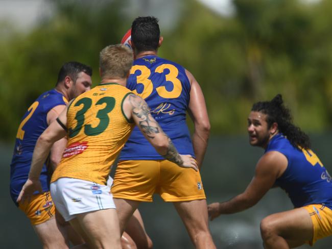 NTFL Round 2 St Mary's vs Wanders at Tracy Village Oval. Picture: Amanda Parkinson