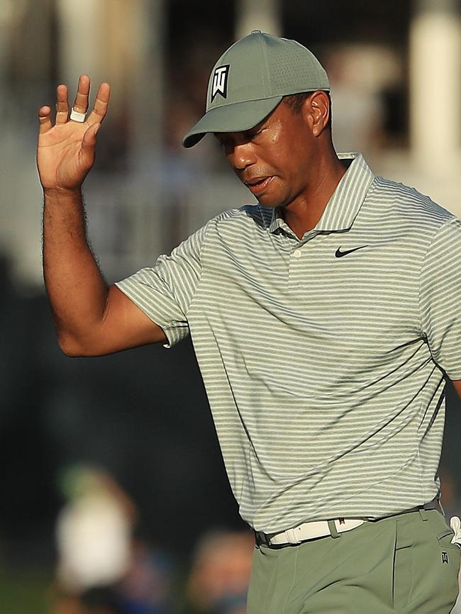 Tiger Woods was down and out for a long time. Pic: Getty Images