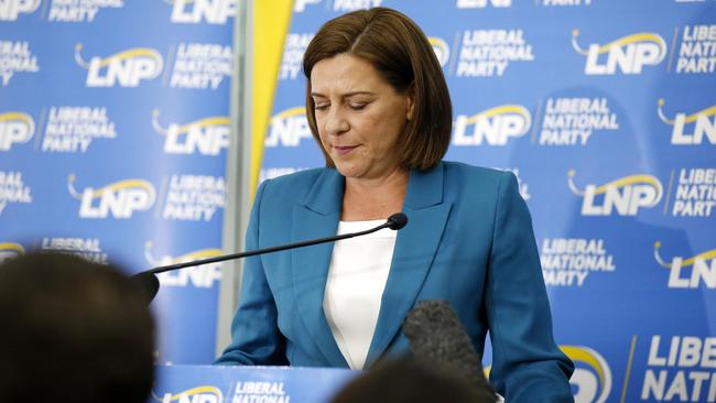 Deb Frecklington pictured at the LNP Election Party at the Emporium Hotel, Brisbane, Queensland. Picture: Josh Woning