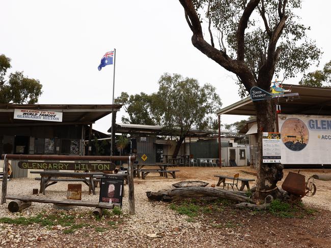 The Glengarry Hilton in the Opal mining town of Grawin. Picture: Jonathan Ng