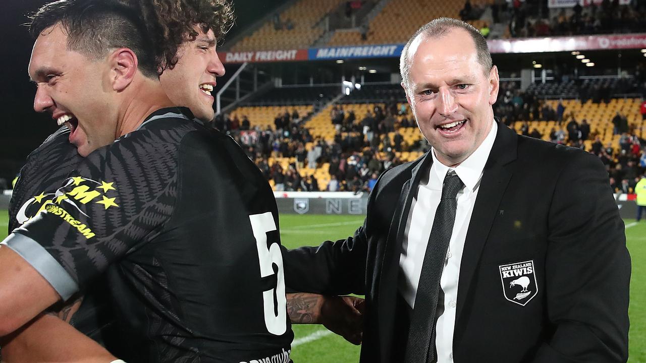 New Zealand coach Michael Maguire has been approached by Wests Tigers CEO Justin Pascoe about replacing Ivan Cleary. (Photo by Fiona Goodall / AFP)