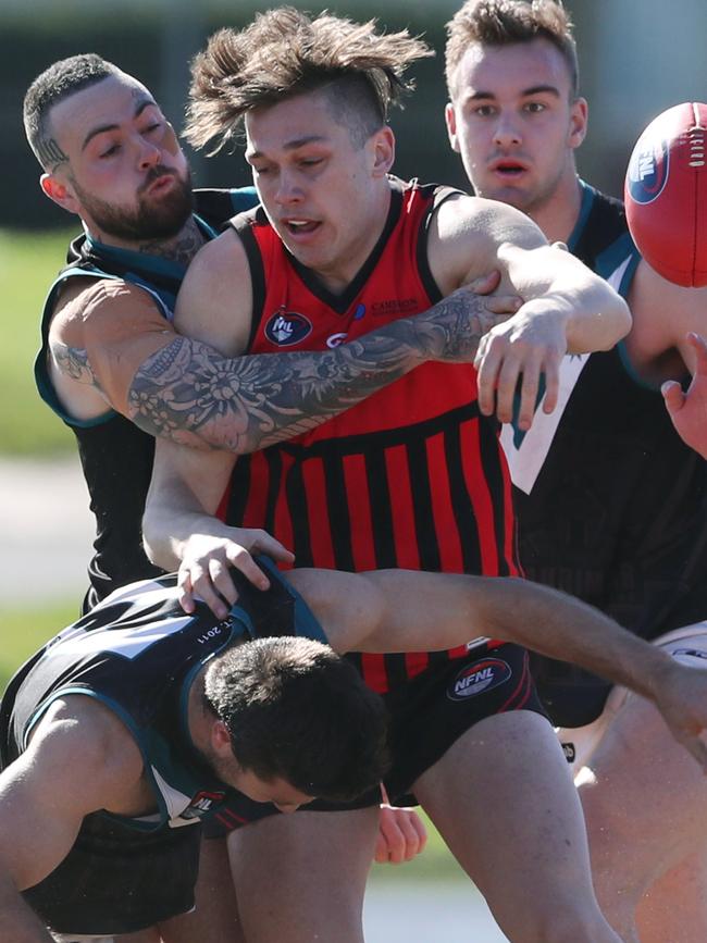 Nick Parks in action for Panton Hill. Picture: David Crosling