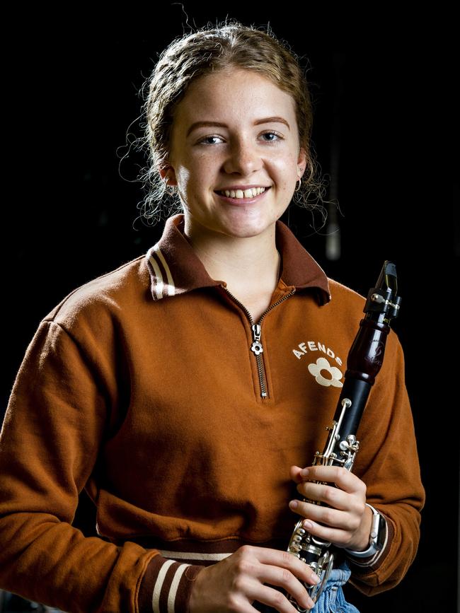 Amy Kubler hopes to study at Queensland Conservatorium after completing year 12. Picture: Richard Walker