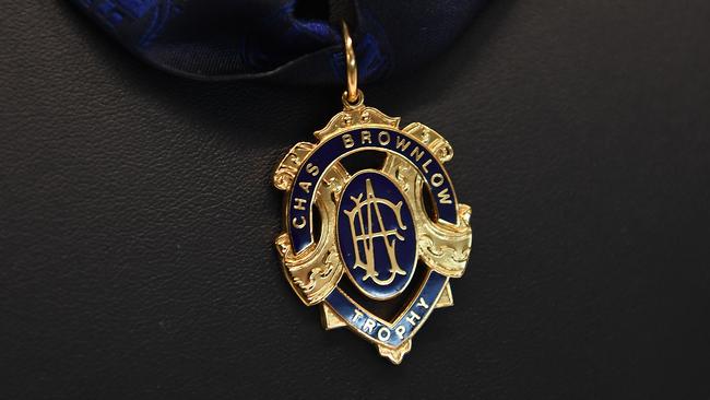 The hallowed Brownlow Medal. Picture: AAP Image/Julian Smith