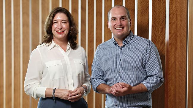 Queensland senator Susan McDonald and LNP candidate for Leichhardt Jeremy Neal. Picture: Brendan Radke