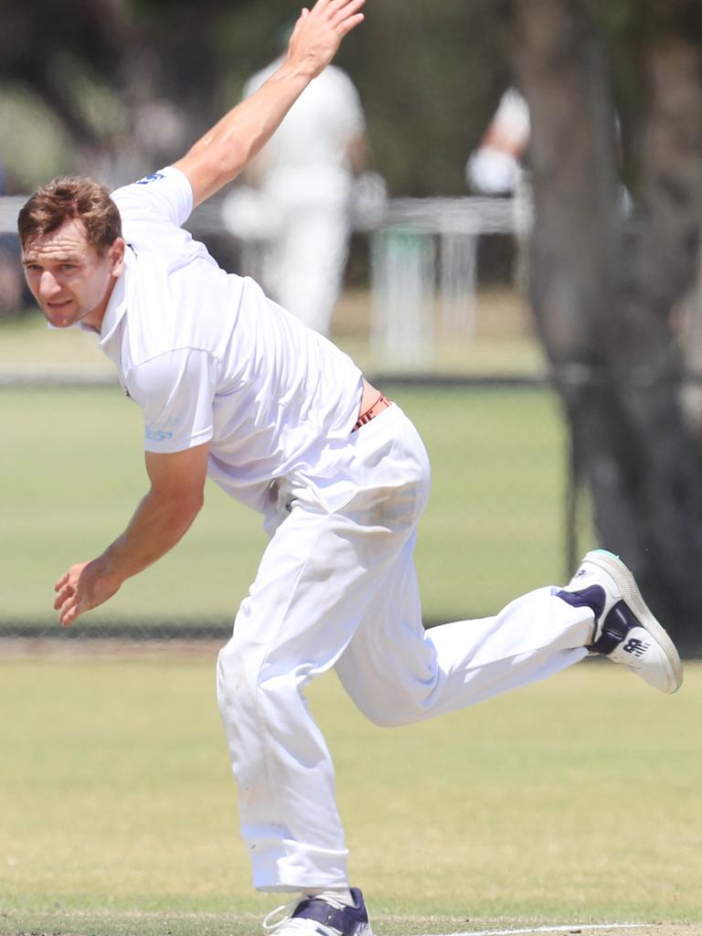 East Belmont bowler Jack Jenkins. Picture: Mark Wilson