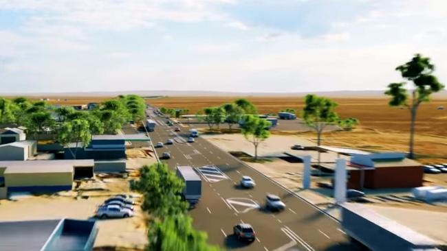 An artist impression of the Port Wakefield road duplication. 