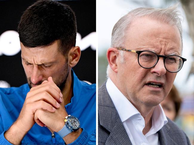 Anthony Albanese has weighed in on the Novak Djokovic controversy urging more "respect across the board" and criticising boozy crowds at the tennis for heckling players during a fault.